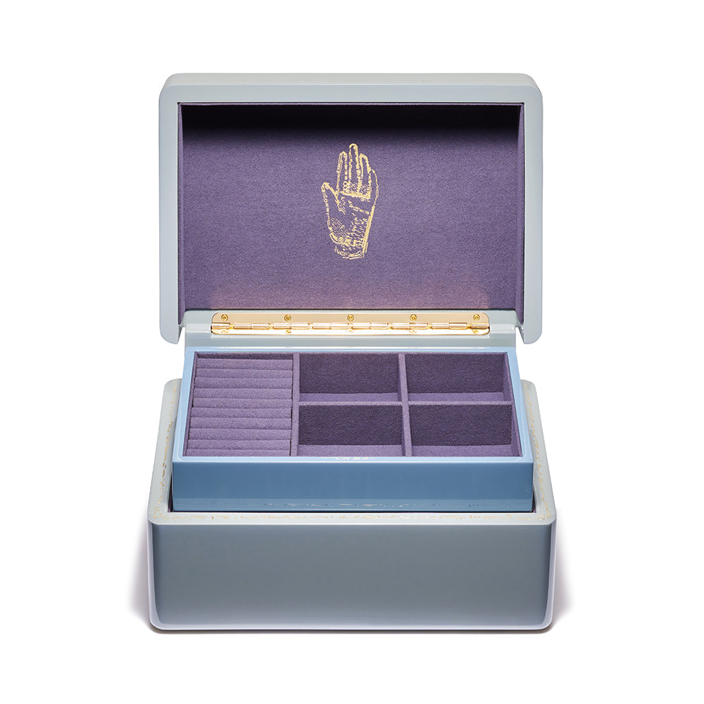 Mini Trunk Evening Blue Jewelry Box – Trove