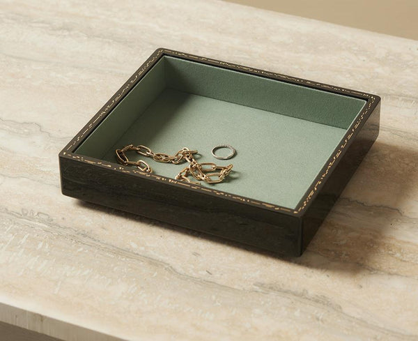 Small Jewelry Tray Jet Black